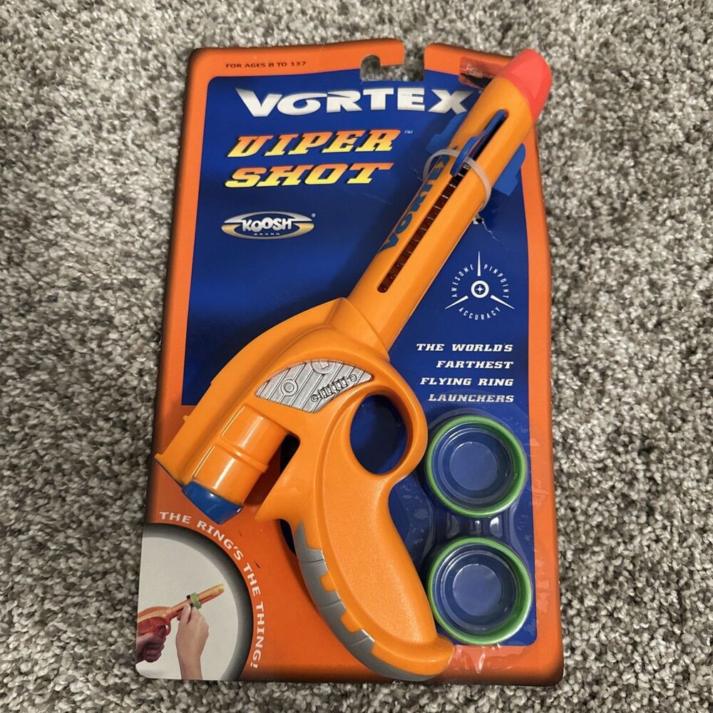 1999 Vortex Viper Shot Koosh Brand World's Farthest Flying Ring Launchers New